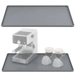 Silikonmatte für Kaffeemaschinen, hitzebeständig bis 240°C, grau, 61 x 40 cm