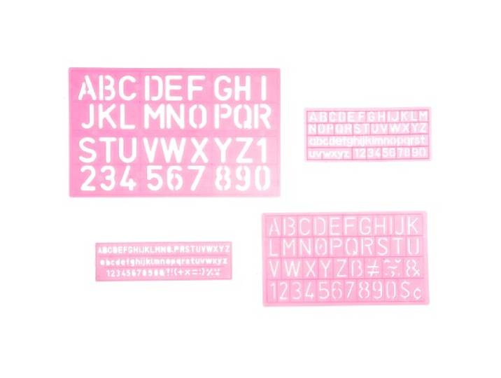 Rico Design Letter Stencils Stencil Numbers Roze