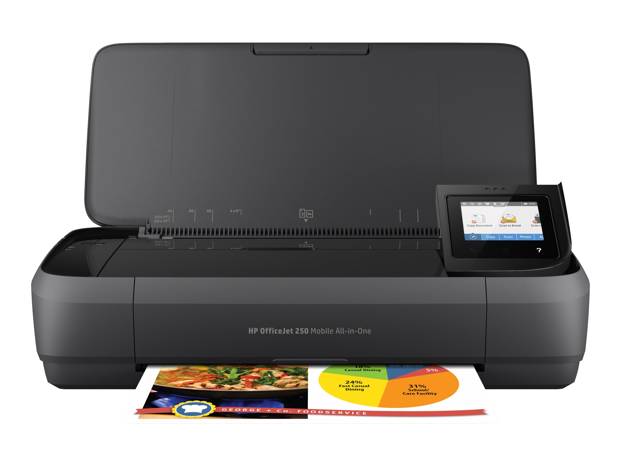 HP OfficeJet 250 Mobiler Drucker Scanner Kopierer WLAN CZ992A#BHC