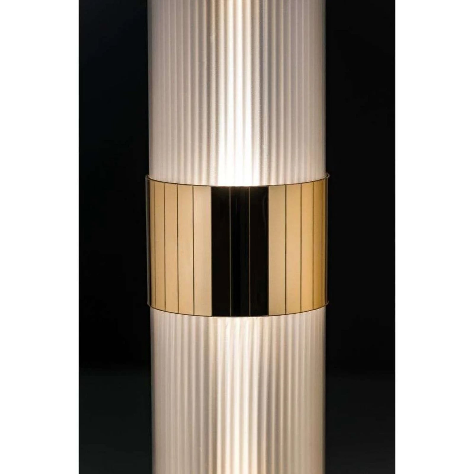 Slamp La Lollo Vloerlamp Satin Prism Gold met LED voor de woonkamer