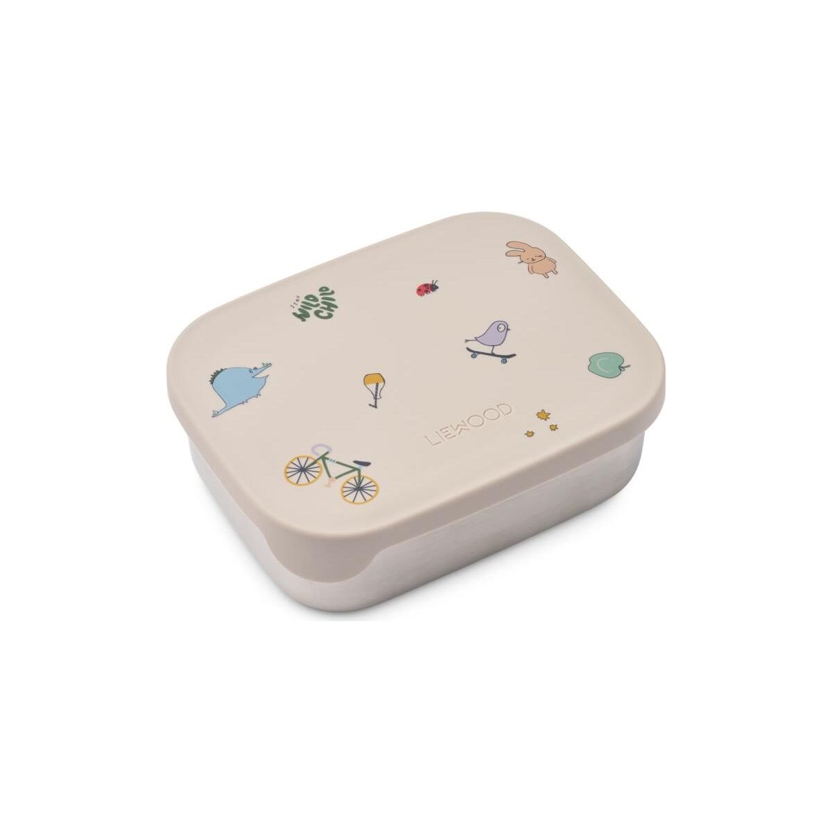 Liewood Arthur Printed Lunchbox tamtam / sandy (2893) ONE SIZE LW14982-2893-ONE SIZE-CU