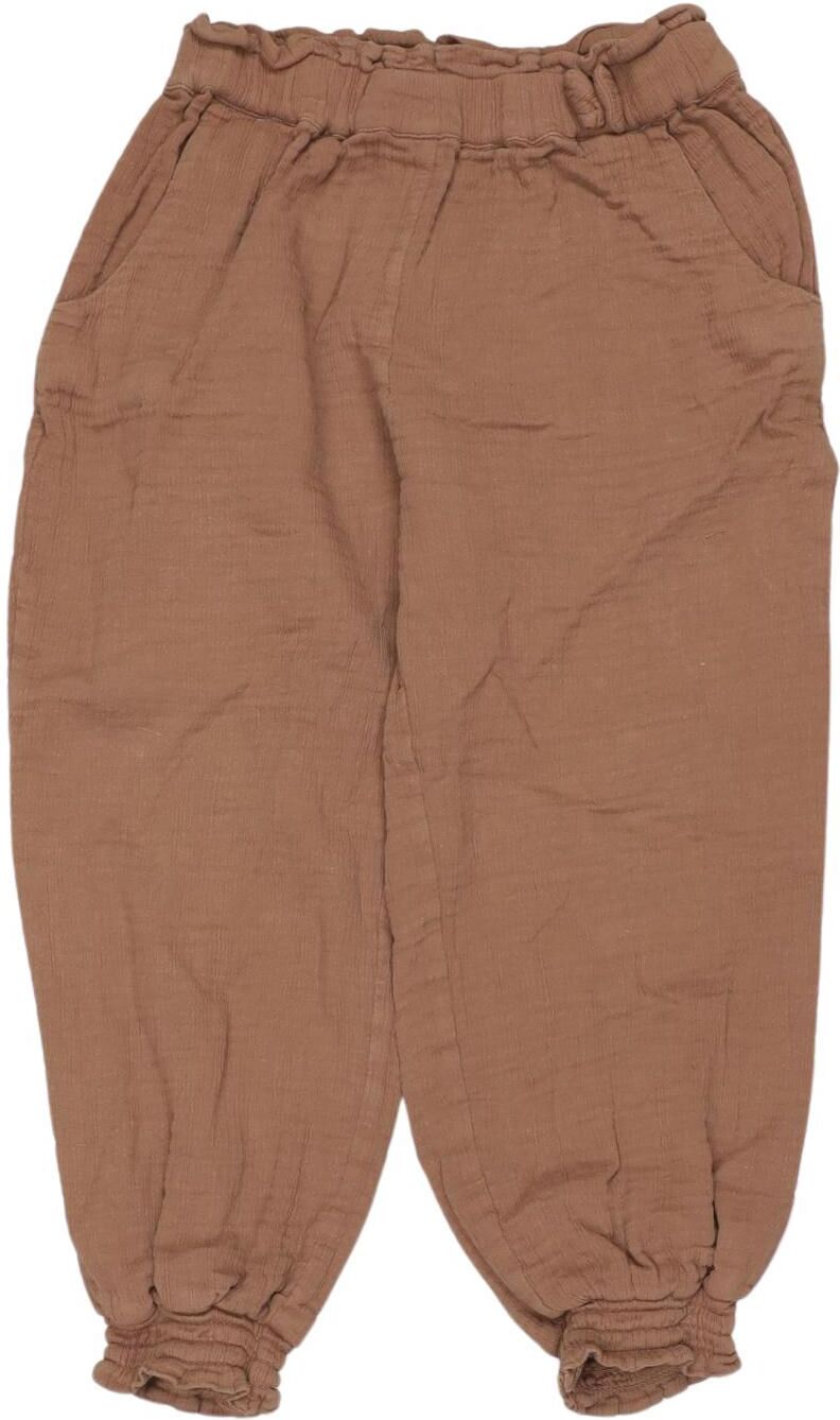 Hust & Claire Mädchen Stoffhose, Braun, Gr. EU 104, Baumwolle - Second Hand
