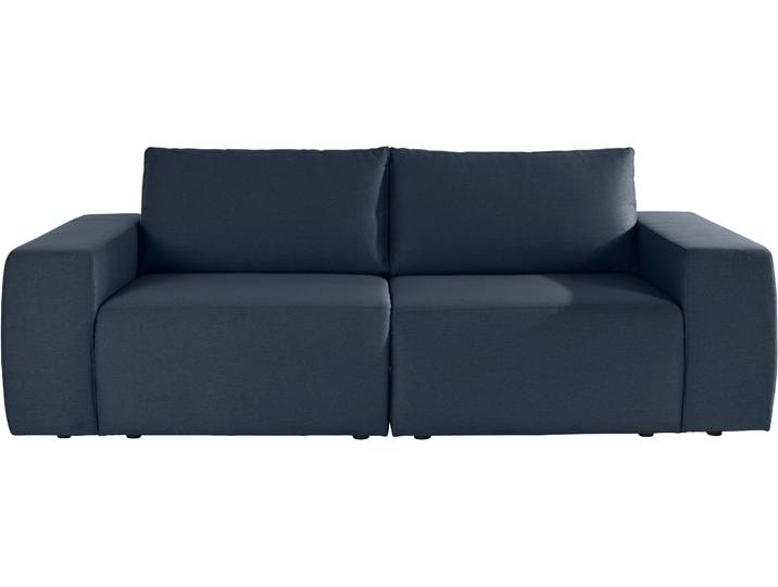 Big-Sofa LooksII Breite 242cm, komfortabel und bequem, viel Platz , blau (dunkelblau), B:242cm H:87cm T:89cm, LOOKS BY WOLFGANG JOOP, Sofas, Big-Sofa, geradlinig und komfortabel