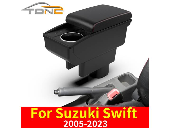 Boîte d'accoudoir pour Suzuki Swift, accessoires de voiture, détails intérieurs, boîte de rangement, pièces de rechange, 2005-2023
