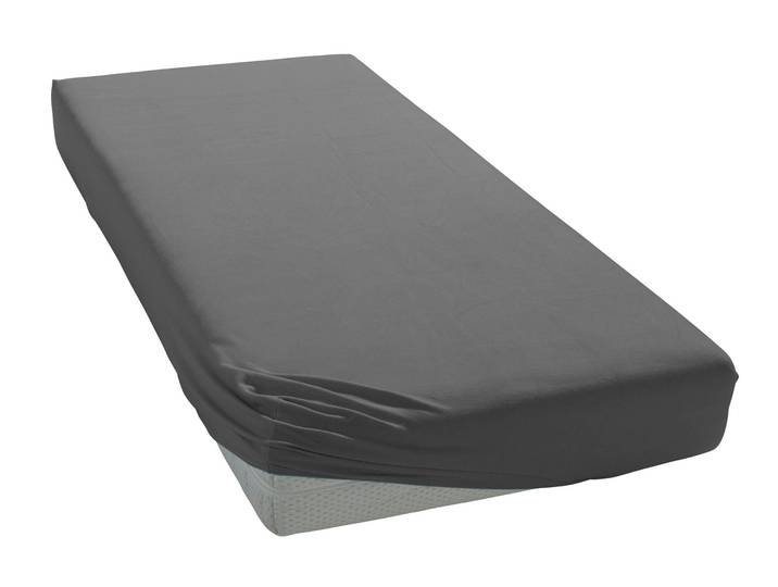 Spannbettlaken BELLANA bellana deluxe für Boxspring- & Komfortbetten, mit Elasthan, 230 g/m² , grau, B:200cm, Jersey, Obermaterial: 95% Baumwolle, 5% Elasthan, Bettlaken, Spannbettlaken, Premium-Qualität, für extra hohe Matratzen 35-45 cm, faltenfrei