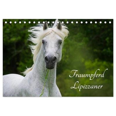 Traumpferd Lipizzaner (Tischkalender 2027 DIN A5 quer), CALVENDO Monatskalender