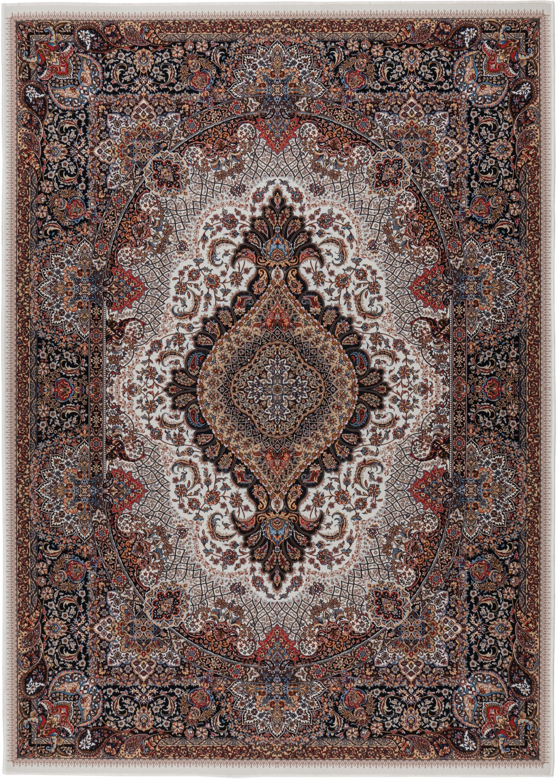Teppich KAYOOM "Rocks 525", braun (multi), B:200cm H:6mm L:290cm, Polyester, Teppiche, Teppich, Kurzflor, Orient Optik, Wohnzimmer multi B : 200cm 1 Stk., 6mm, L: 290cm
