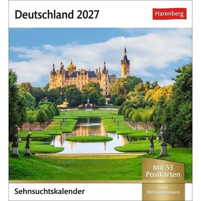 Deutschland Sehnsuchtskalender 2027 - Wochenkalender mit 53 Postkarten