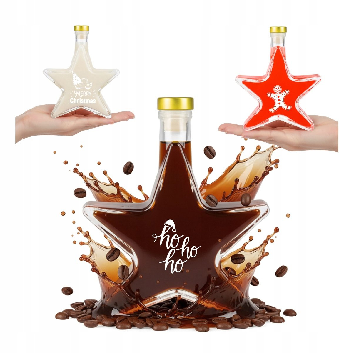Bimberek Decoratieve Fles Stervorm Zonderkleurig 200ml