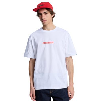 T-Shirt QUIKSILVER "Dna Clicker", Herren, Gr. S, weiß, Obermaterial: 100% Baumwolle., Shirts T-Shirt