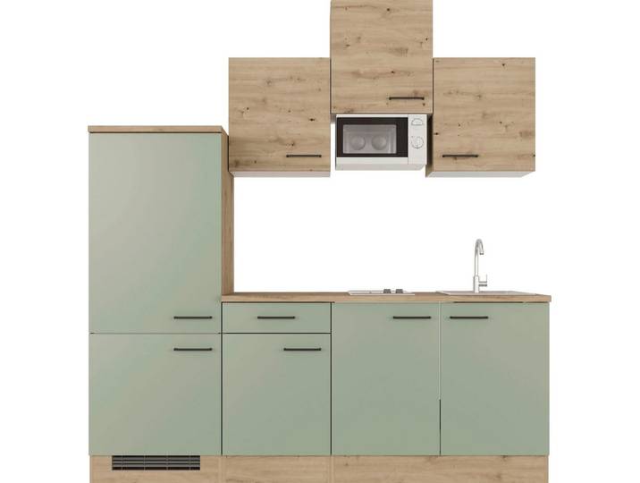 Flex-Well Küchenzeile Cara, mit E-Geräten, Gesamtbreite 210 cm, in weiten Farben erhältlich