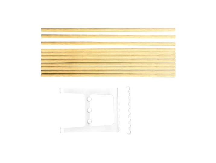 Essem Design Nostalgi Erweiterung für Bank 100 cm Birke-Weiß