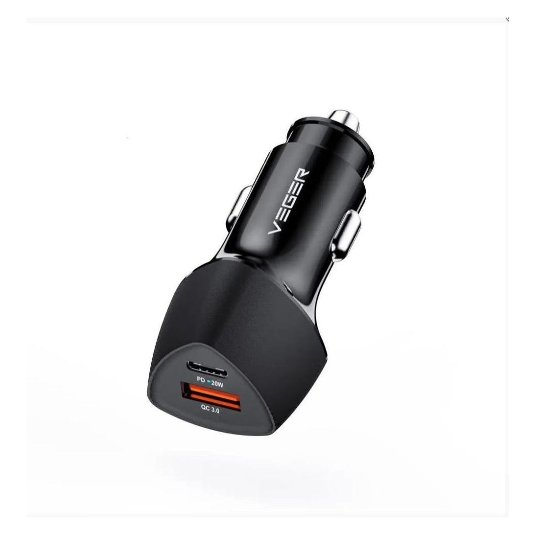 Veger Auto charger CC50 Rigorous PD38W (1A1C) car charger Black (VEGER)