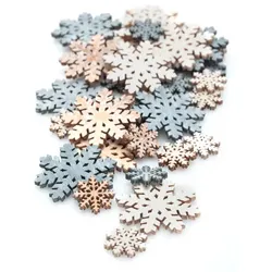 Streuteile "Schneeflocke", 2–4 cm, 36 Stück