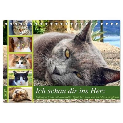 Ich schau dir ins Herz (Tischkalender 2027 DIN A5 quer), CALVENDO Monatskalender