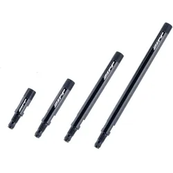 ZIPP Tangente Ventilverlängerung Knurled Aluminium schwarz mit Ventil