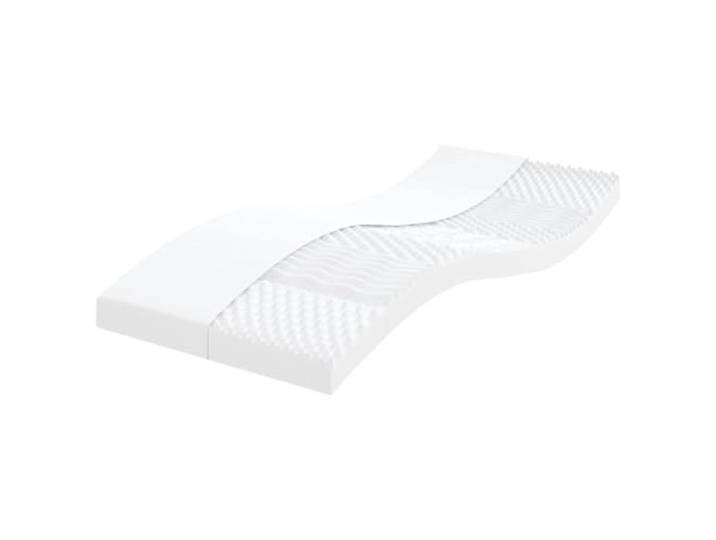 WXGTBKPR Kindermatratze 80x160 cm, 7-Zonen PU-Schaumstoff, 20 ILD Härte Ergonomische Stützkraft, Pfirsichrosa Bezug, Druckentlastend
