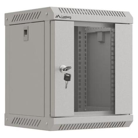 Lanberg Szafa Instalacyjna Rack Wisząca 10 6u 300x300 Szara Drzwi Przeszklone (Flat Pack) (6 HE, 10 Zoll Rack) (WF11-3306-10S)