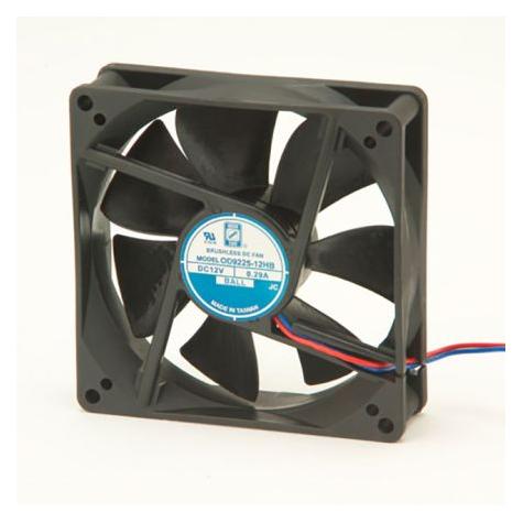 RS PRO DC FAN 92X25MM 12V WITH IP55 (92 mm) (OD9225-12HBIP55)