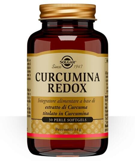 Solgar Curcumina Redox Integratore di Curcuma 30 Perle