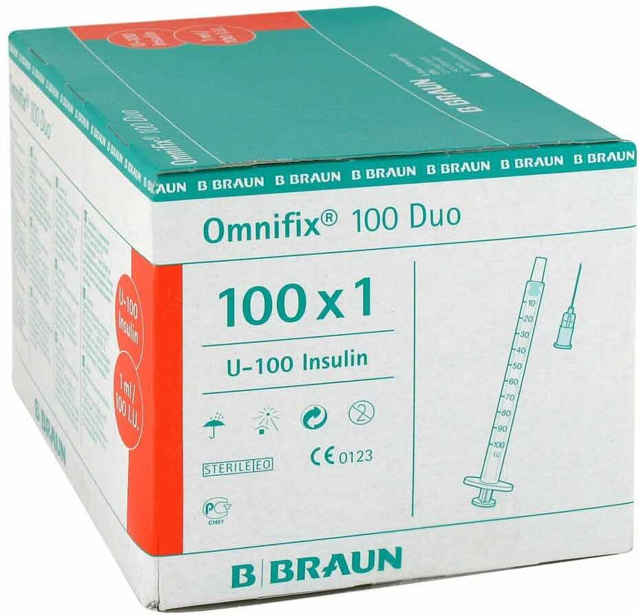 Omnifix Duo 100 Insulin Einmalspritzen