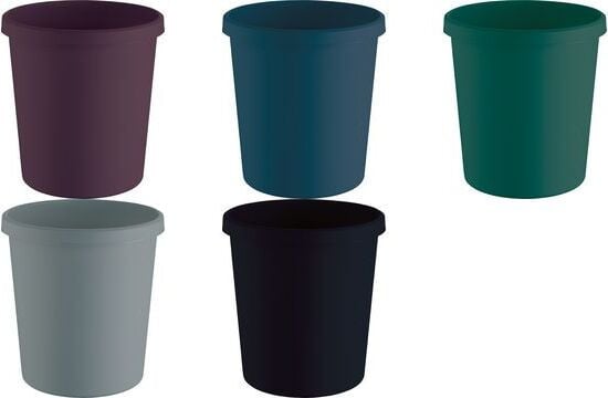 Helit Prullenbak The Green German, 18 liter, lichtgrijs