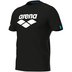 Arena, Unisex, Sportshirt, T-Shirt Logo (L), Schwarz
