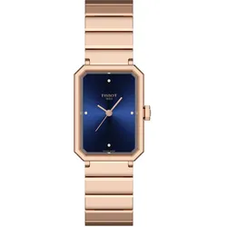 Tissot SRV Schweizer Quarzwerk, Roségold/Blau, 30mm Damenuhr T160.110.33.046.00