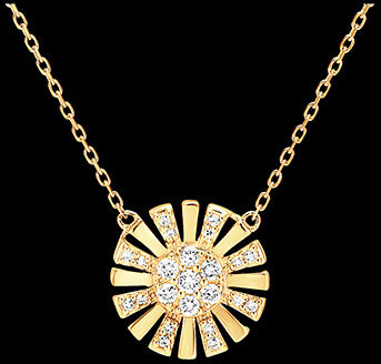 Edenly Halskette FraÃ®cheur - Solar - 9 Karat Gelbgold und Diamanten