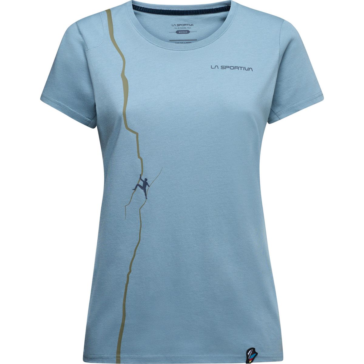 La Sportiva Route T-shirt Women limestone/cypress (B53E47) M ZACT162B53E47M