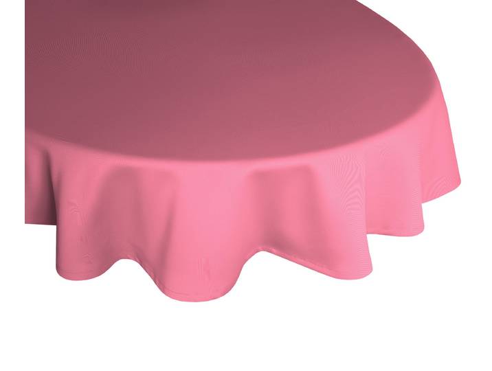 Tischdecke ADAM Uni Collection Gr. 1, pink, Ø:145cm, Bio-Baumwolle, Tischdecken, Tischdecke, aus 100% Bio-Baumwolle