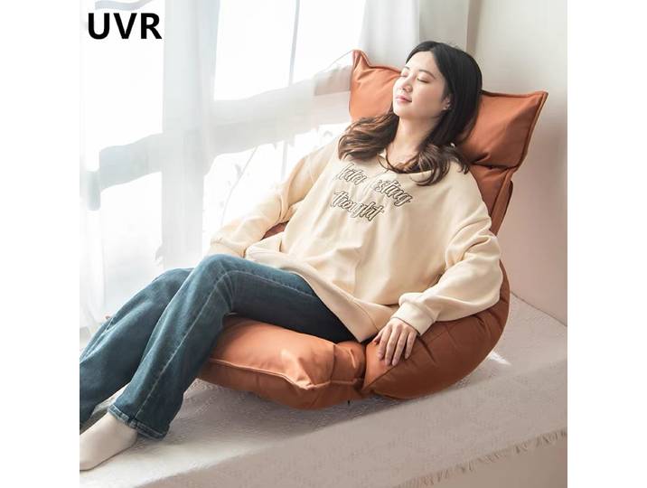 Chaise de lecture UVR pour balcon et fenêtre, canapé paresseux de luxe léger, moderne et simple, pliable, tabouret de sol tatami avec dossier pour chambre et bureau
