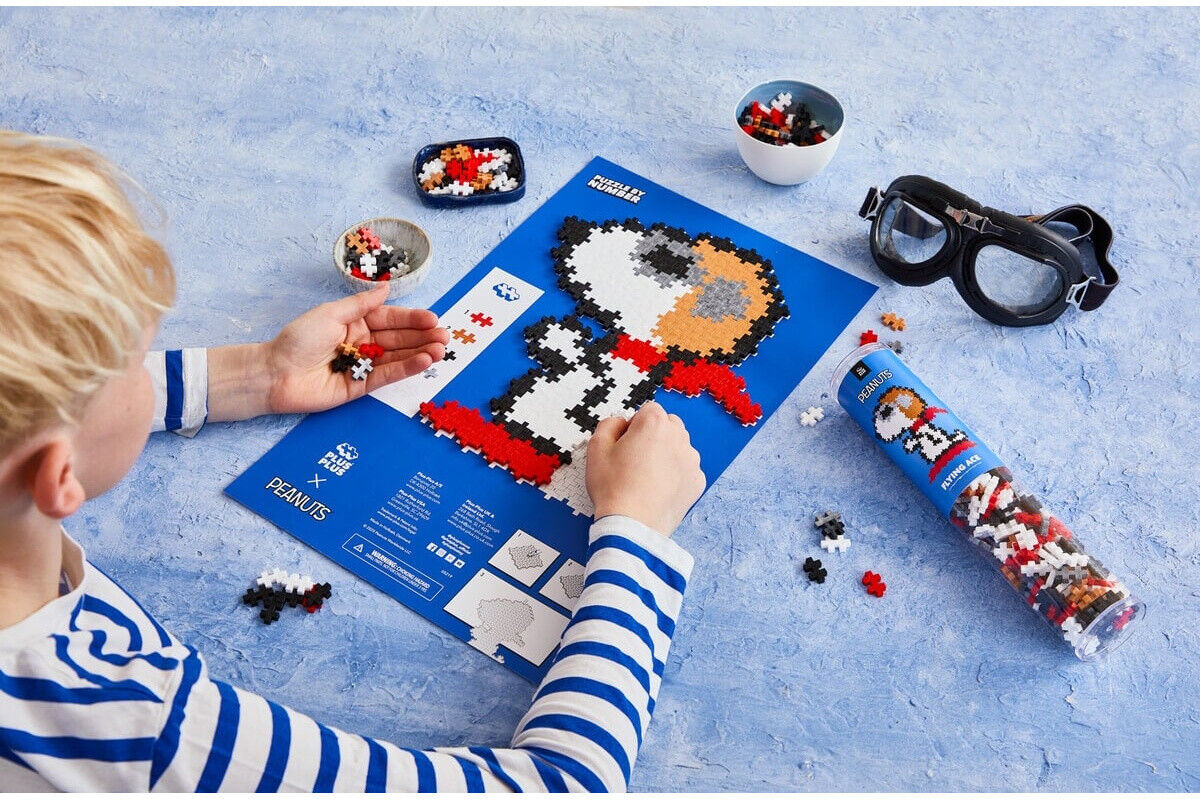 Tube Peanuts Snoopy Aviateur 275 pcs - Plus Plus