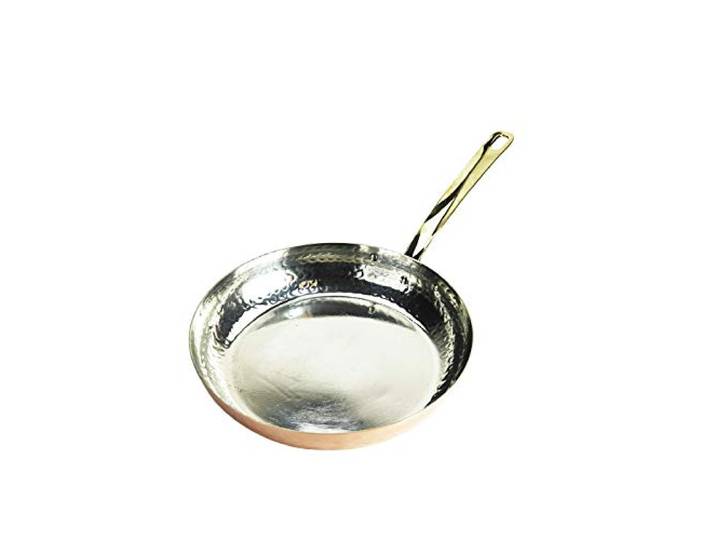 Copper Garden Kupferpfanne 28 cm mit Stiel I Mit Zinn beschichtete Pfanne aus Kupfer zur idealen Wärmeleitung/-verteilung I Bratpfanne spülmaschinenfest & robust I 100% lebensmittelecht