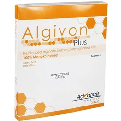 Algivon Plus Honigalginat Wundauflage 5x5 cm 5 St