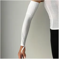 Velotoze, Unisex, Armlinge + Beinlinge, Armlinge Aero S/M Weiss - aerodynamische Performance & UV-Schutz (M, S), Weiss, M, S