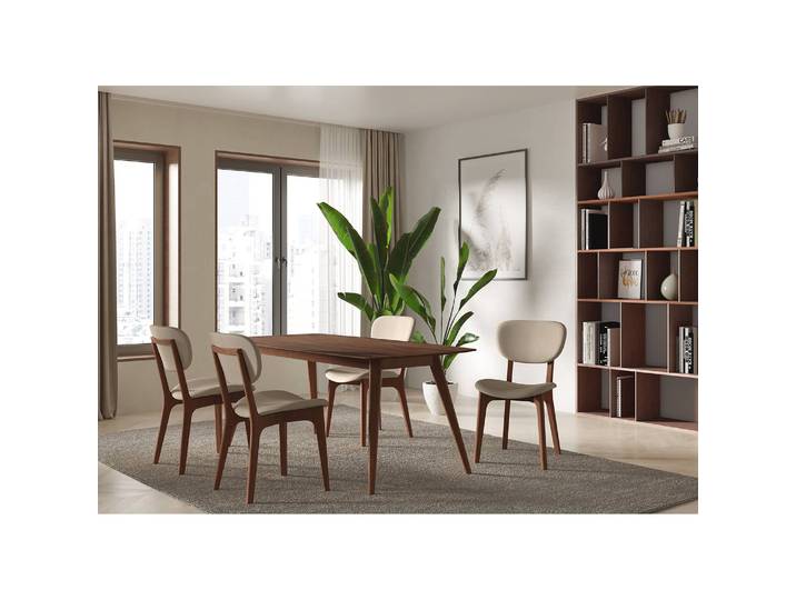 Table Cortes 180 x 90cm Marron/Imitation noyer
