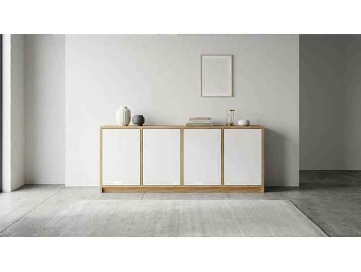 Schlichtes Sideboard - Kommode nach Maß Eiche Natur geölt