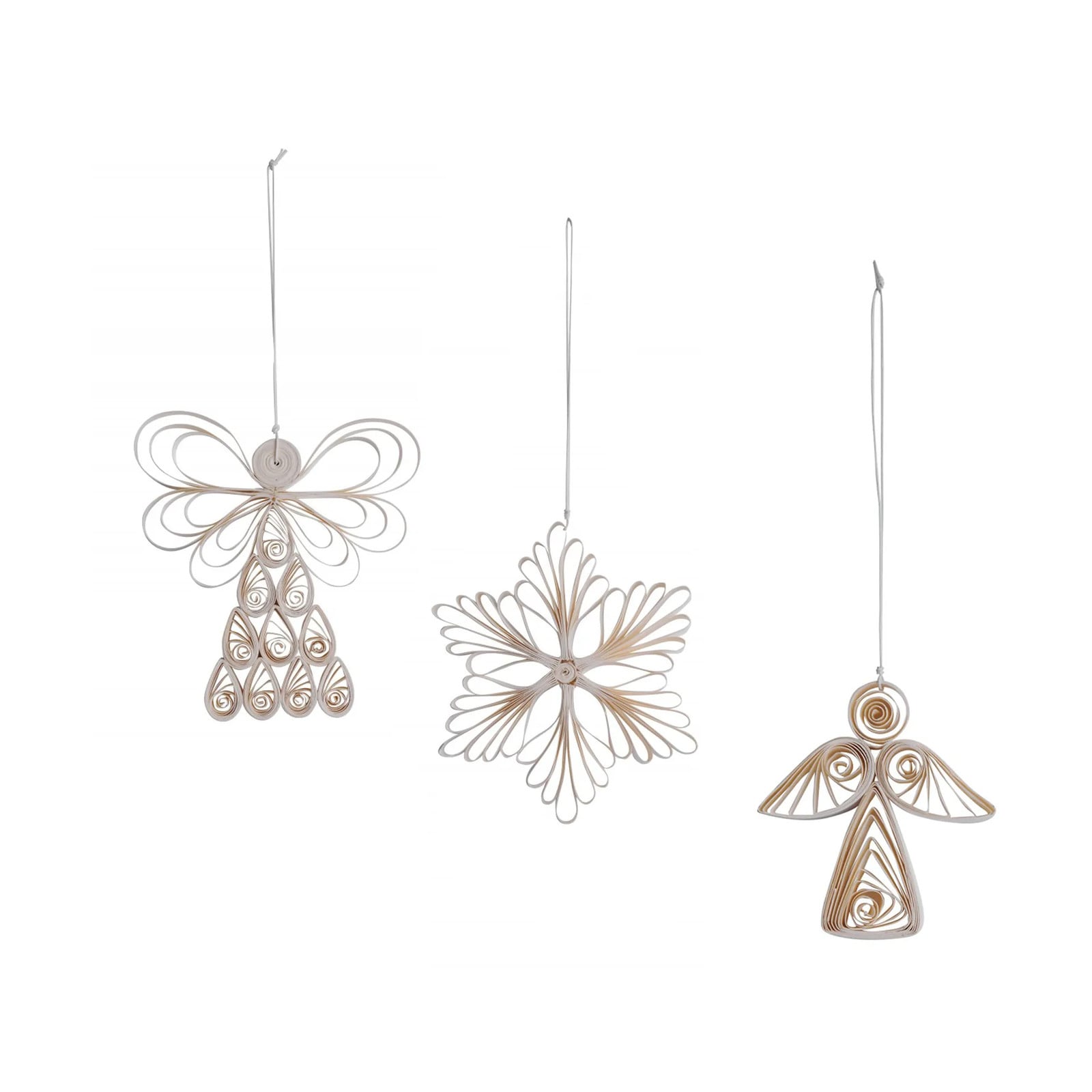 Watt & Veke Angel mix kersthanger 3-pack Wit
