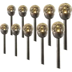 LED-Solarleuchten 10er-Set
