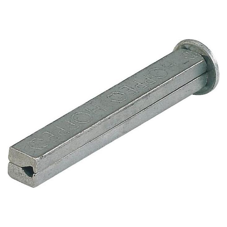 Hoppe Vierkantstift I-Profilstift Vierkant 8 x 80 mm Eisen verzinkt geteilt (6706220)