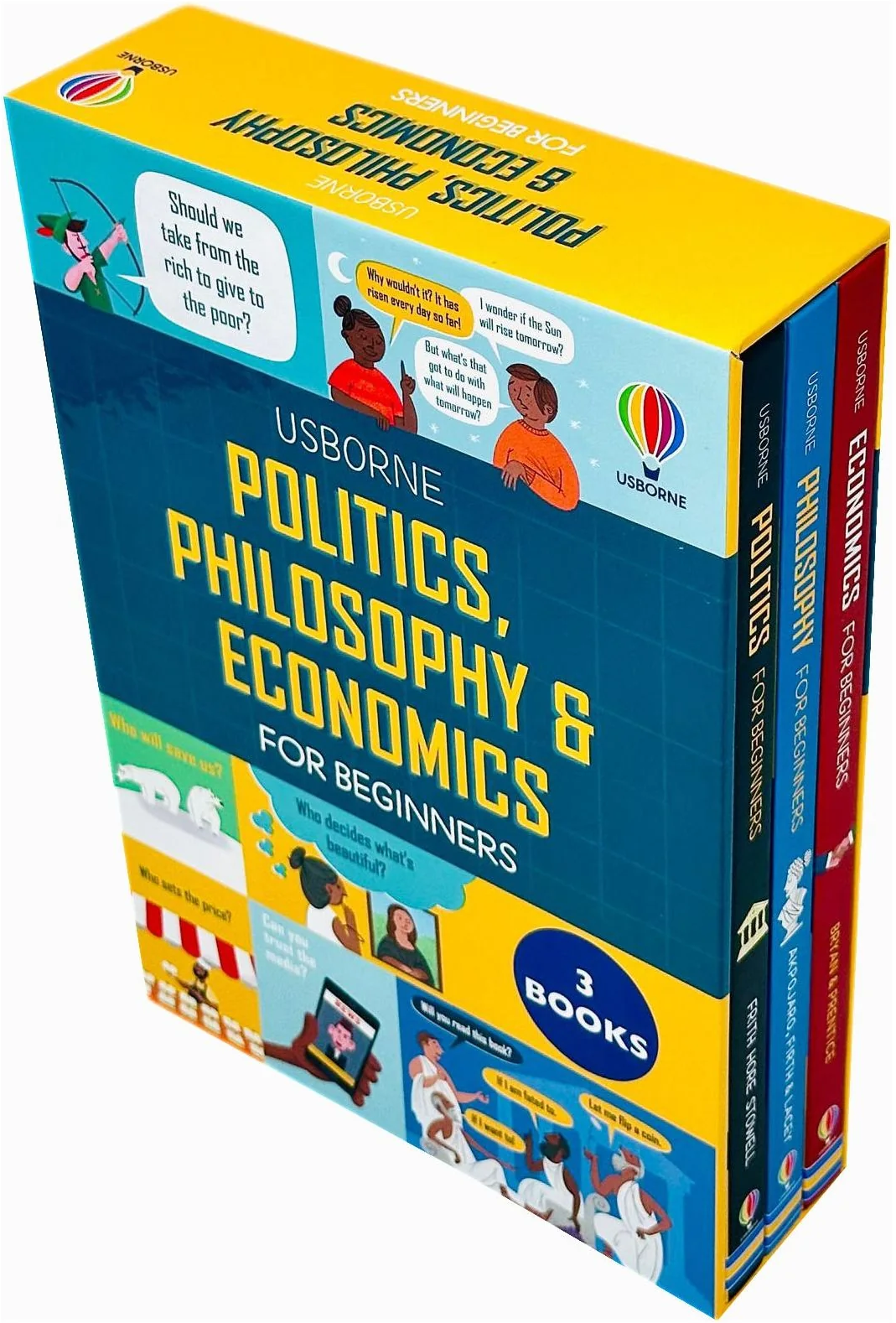 Usborne Big Subjects For Beginners 3 Books Box Set (Politics, Philosophy and Economics)