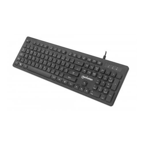 Manhattan Ultraflache Gaming-Tastatur USB Deutsch schwarz (kabelgebunden)
