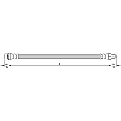 METZGER AUTOTEILE Bremsschlauch 4110372 für RENAULT