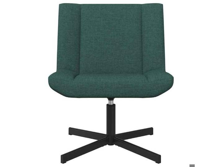 Confortable Chaise pivotante Vert foncé 63x75x76 cm avec manuel de montage tissu__21632
