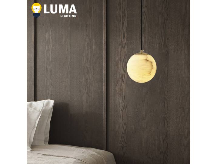 Lampe suspendue en cuivre massif au design de luxe haut de gamme, éclairage suspendu en marbre espagnol pour chambre à coucher, chevet, cuisine, île, décoration de la maison