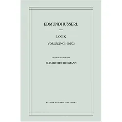 Logik, Fachbücher von Edmund Husserl