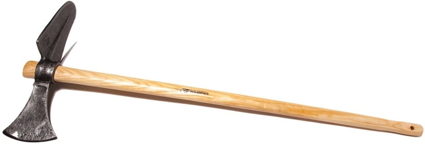 Wiedehopfhaue Stiel-L. 1100 mm mit kantigem Blatt und Eschenstiel KWF geprüft ; Krumpholz (1904)
