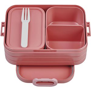 Mepal Lunchbox Bento Take a Break midi, Kunststoff, Brotdose mit Einsatz, Vivid mauve, 900 ml