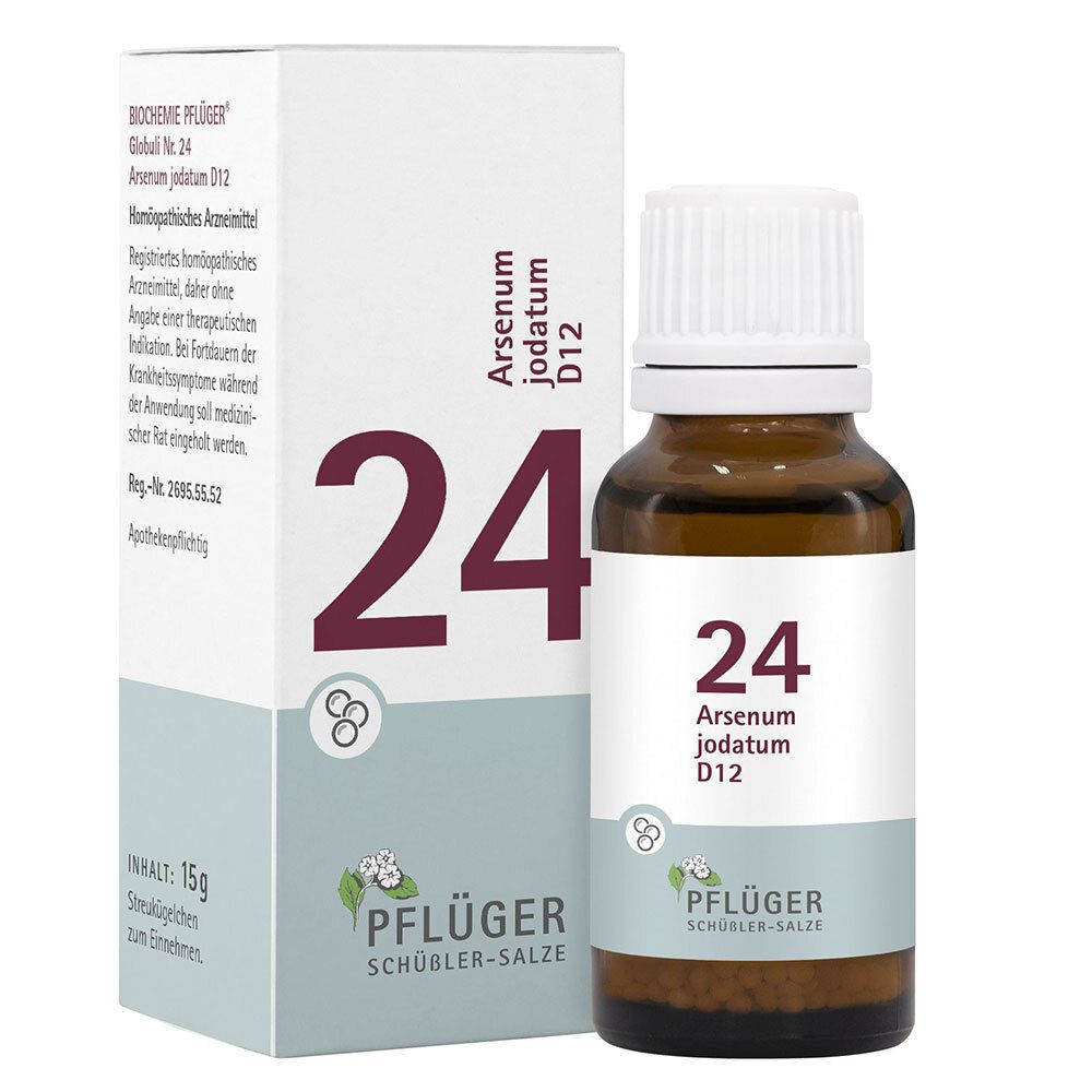 Biochemie Pflüger 24 Arsenum jodatum D 12 Globuli 15 g